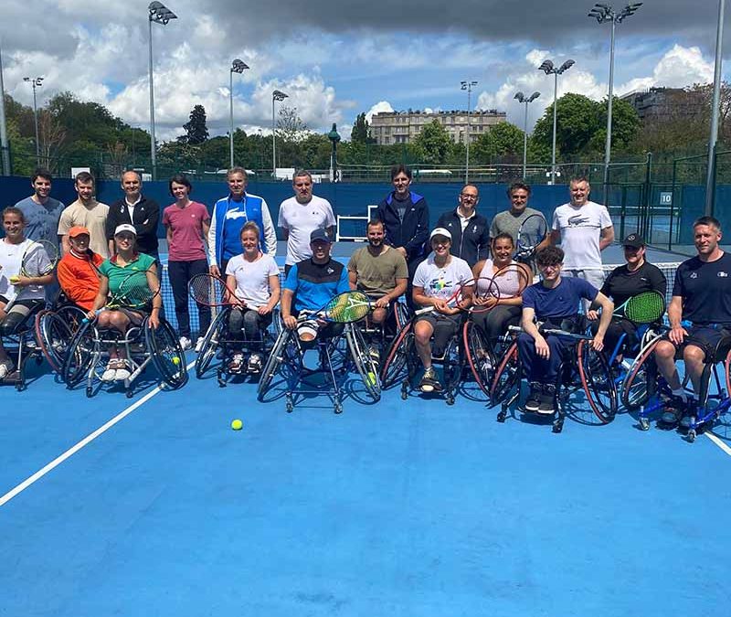 Biomechanics of wheelchair tennis serve